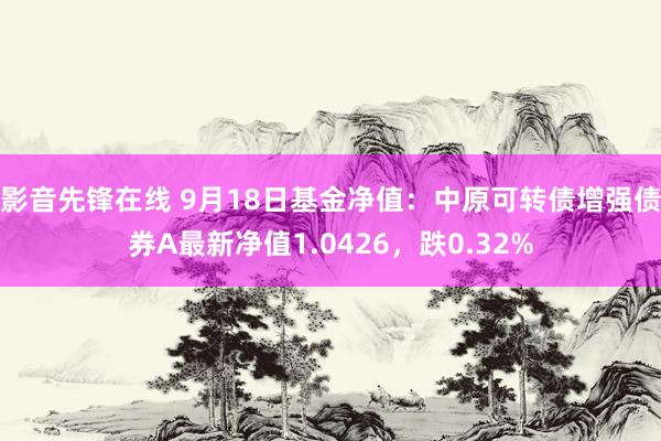 影音先锋在线 9月18日基金净值：中原可转债增强债券A最新净值1.0426，跌0.32%