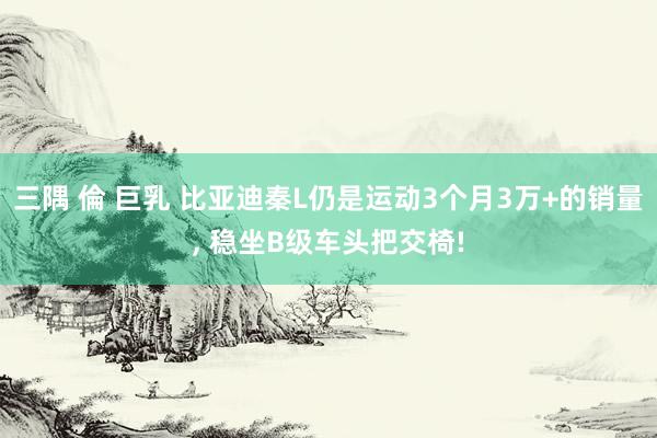 三隅 倫 巨乳 比亚迪秦L仍是运动3个月3万+的销量， 稳坐B级车头把交椅!