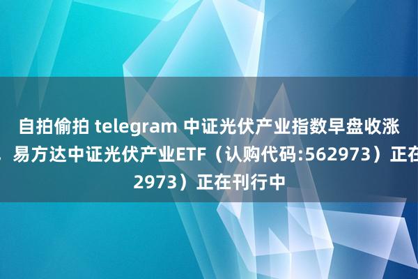 自拍偷拍 telegram 中证光伏产业指数早盘收涨8.19%，易方达中证光伏产业ETF（认购代码:562973）正在刊行中