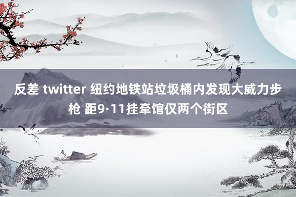 反差 twitter 纽约地铁站垃圾桶内发现大威力步枪 距9·11挂牵馆仅两个街区