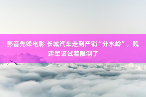 影音先锋电影 长城汽车走到产销“分水岭”，魏建军该试着限制了