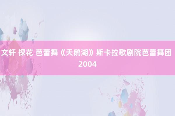 文轩 探花 芭蕾舞《天鹅湖》斯卡拉歌剧院芭蕾舞团 2004